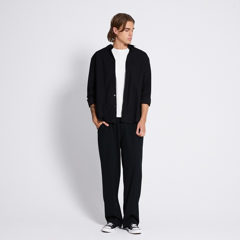 Boxy shirt "Richard" Black